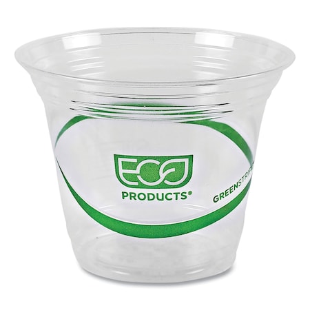 Eco-Products GreenStripe Renewable and Compostable Cold Cups - 9 oz, PK1000 PK EP-CC9S-GS